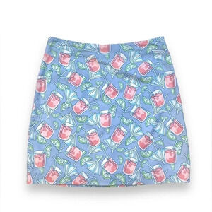 Vineyard Vines Squibby Cocktail Lime Print Skirt